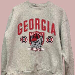 90s NCAA Georgia Bulldogs Crewneck Sweatshirt, University of Georgia Bulldogs